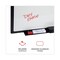 Universal 48 in. x 36 in. Design Series Deluxe Dry Erase Board - White Surface/Black Anodized Aluminum Frame